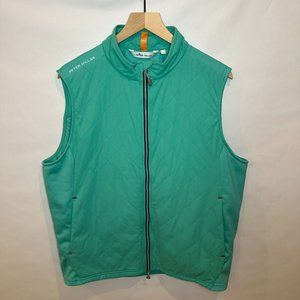 Peter Millar Hybrid Quilted Golf Vest Green L